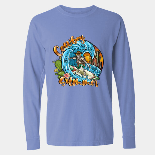 Garment-Dyed Heavyweight Long Sleeve T-Shirt - 6014 Thumbnail