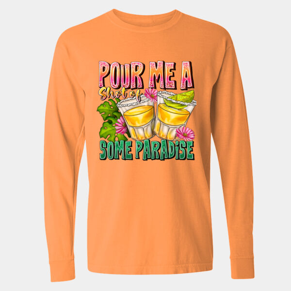 Garment-Dyed Heavyweight Long Sleeve T-Shirt - 6014 Thumbnail