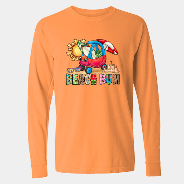 Garment-Dyed Heavyweight Long Sleeve T-Shirt - 6014 Thumbnail