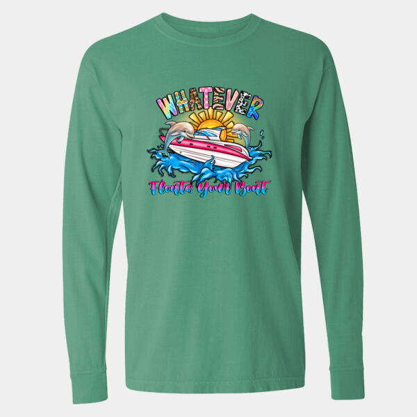 Garment-Dyed Heavyweight Long Sleeve T-Shirt - 6014 Thumbnail