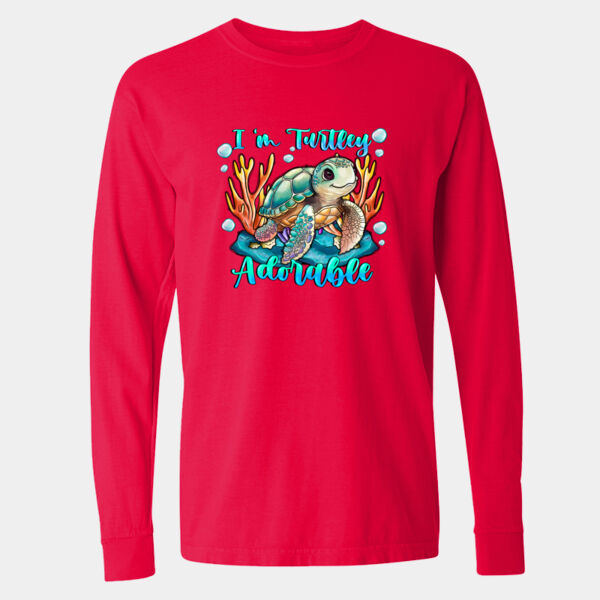 Garment-Dyed Heavyweight Long Sleeve T-Shirt - 6014 Thumbnail