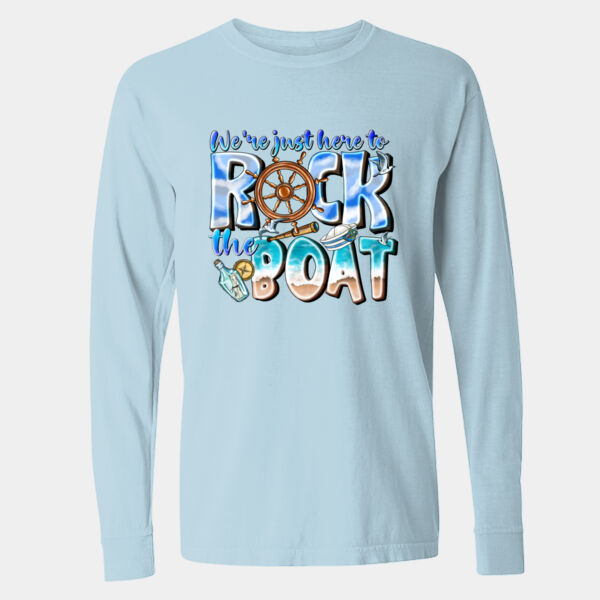 Garment-Dyed Heavyweight Long Sleeve T-Shirt - 6014 Thumbnail