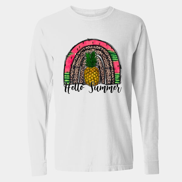 Garment-Dyed Heavyweight Long Sleeve T-Shirt - 6014 Thumbnail