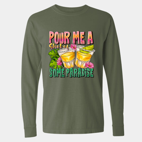 Garment-Dyed Heavyweight Long Sleeve T-Shirt - 6014 Thumbnail