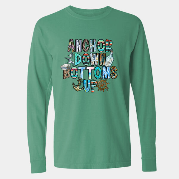 Garment-Dyed Heavyweight Long Sleeve T-Shirt - 6014 Thumbnail