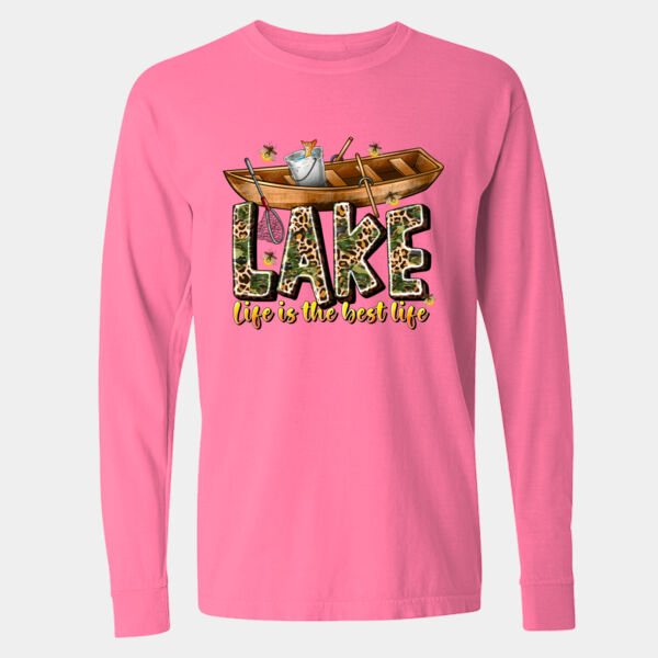 Garment-Dyed Heavyweight Long Sleeve T-Shirt - 6014 Thumbnail