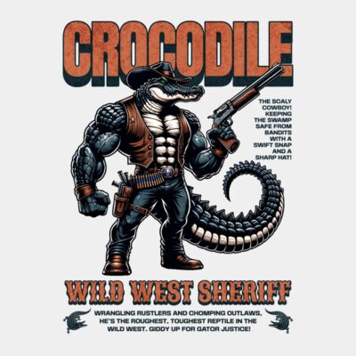 Crocodile Cowboy Wild West Sheriff Alligator Thumbnail