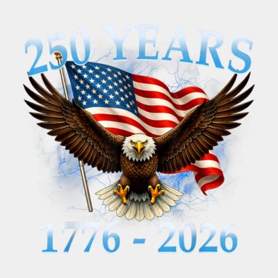 250 Anniversary USA Patriotic Eagle 250th Independence Day T Shirt Thumbnail