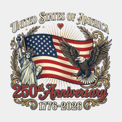 Usa Independence 250th Anniversary 1776 2026 Patriotic Eagle Sweatshirt Thumbnail