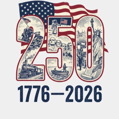 250 Years American 1776 2026 250th USA Patriotic 4th of July Long Sleeve T Shirt Thumbnail