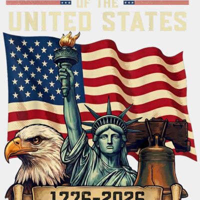 250 Anniversary USA 250th US Flag Patriotic 4th of July T Shirt  2  Thumbnail