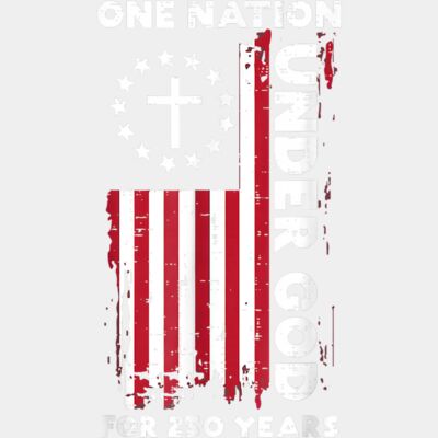 250 Year USA American Flag 250th Anniversary Christian God T Shirt Thumbnail
