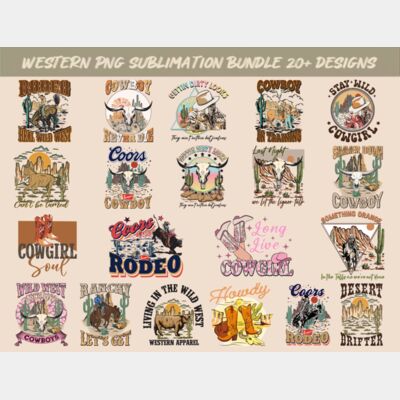 Bundle Western Sublimation Design Thumbnail